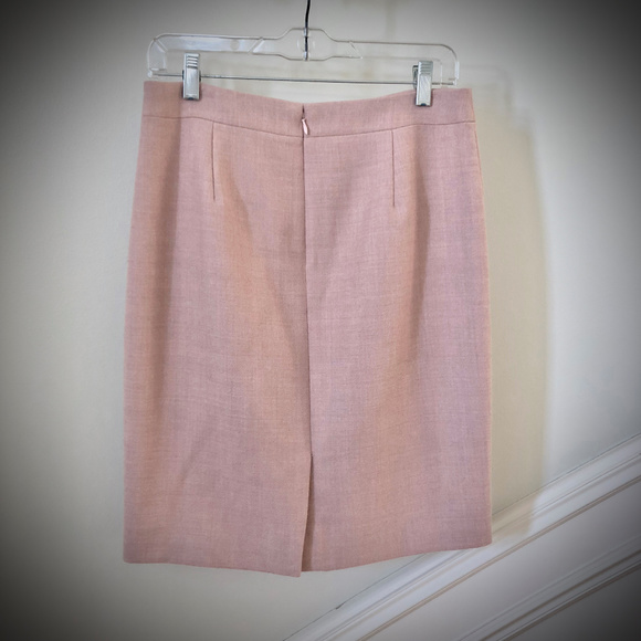 J. Crew Wool No. 2 Pencil Skirt in Heather Pink - Picture 3 of 5